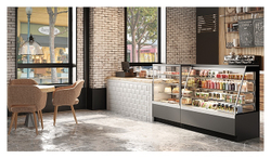 Витрина кондитерская Chilz VETE KUB LUX 90 белый, вяз тосини