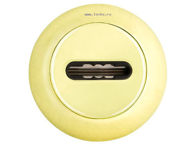 Накладка FUARO SC RM SG/GP-4 под сувальдный ключ, автом. шторка, матовое золото (1шт)