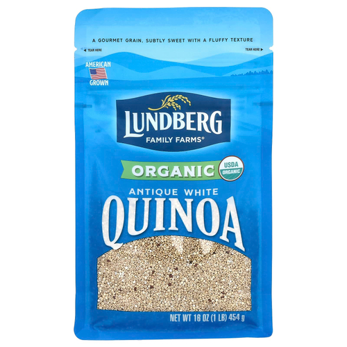Lundberg, органическое белое киноа, 454 г (1 фунт)
