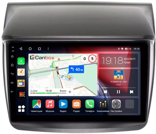Магнитола для Mitsubishi L200, Pajero Sport 2006-2016 - Canbox 9057 Qled, Android 10, Быстрая, SIM-слот