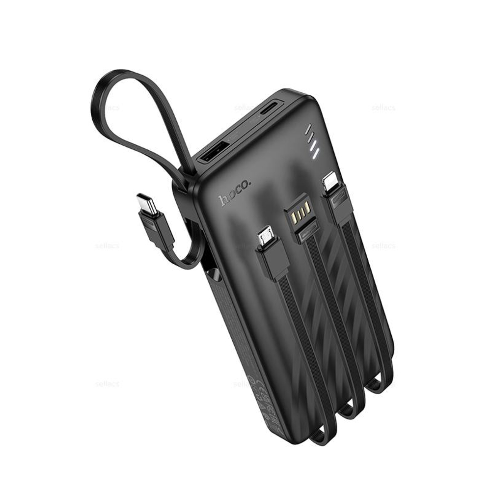 Hoco J146 Night tide портативный аккумуляторс 4 кабелями (10000mAh)