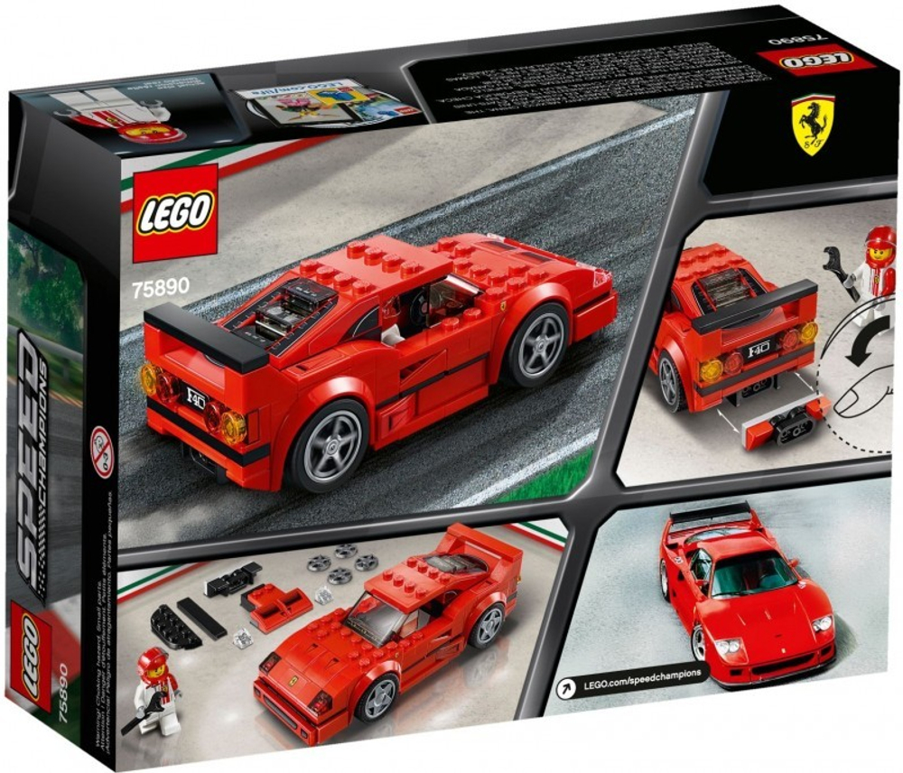 LEGO Speed Champions: Автомобиль Ferrari F40 Competizione 75890 — Ferrari F40 Competizione — Лего Спид чампионс Чемпионы скорости