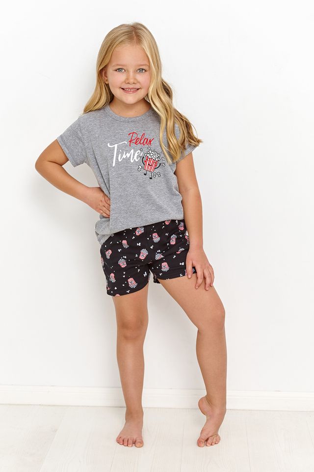 Серая пижама для девочек Relax