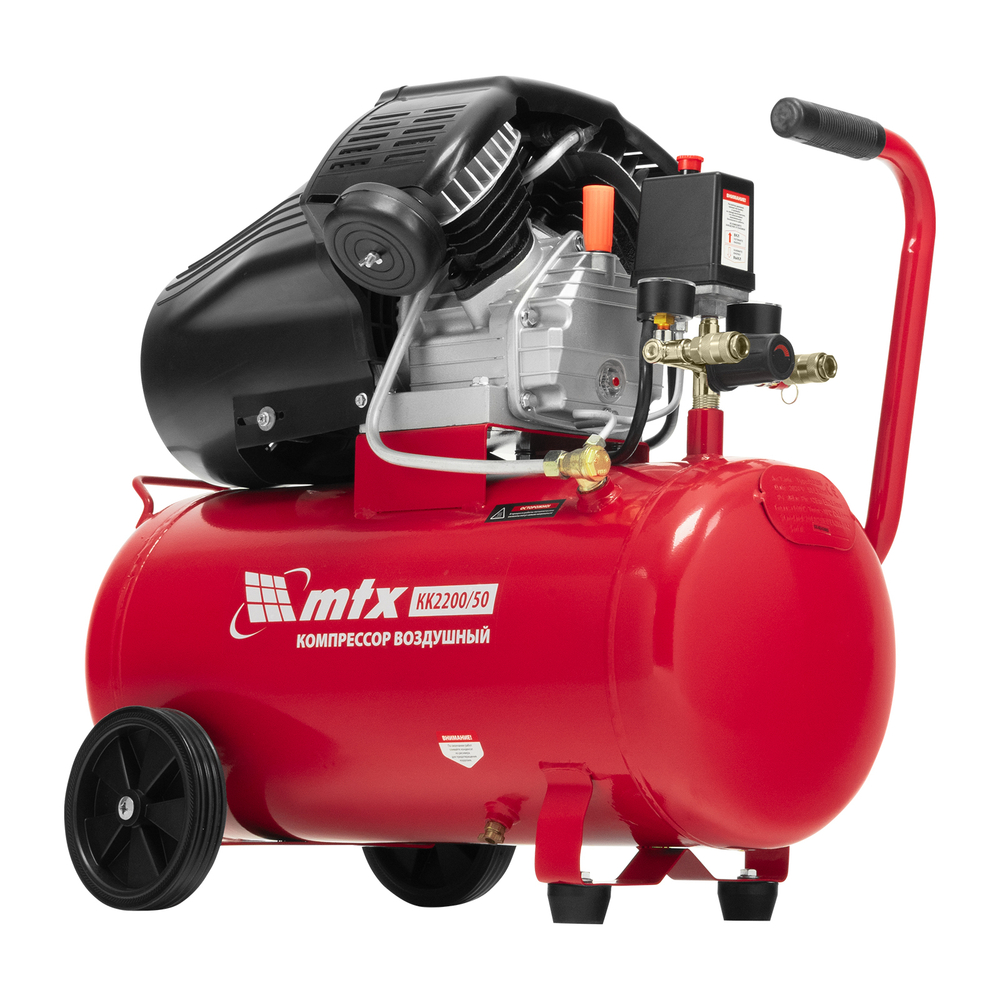 Компрессор воздушный КК-2200/50, 2,2 кВт, 350 л/мин, 50 л, прямой привод, масляный MTX