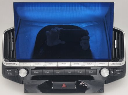 Магнитола для Toyota Land Cruiser 200 2007-2015 (штат. камера или 360) - Carmedia ZH-T1303 монитор 13.3" на Android 12, 8/128Гб, CarPlay, 4G SIM-слот