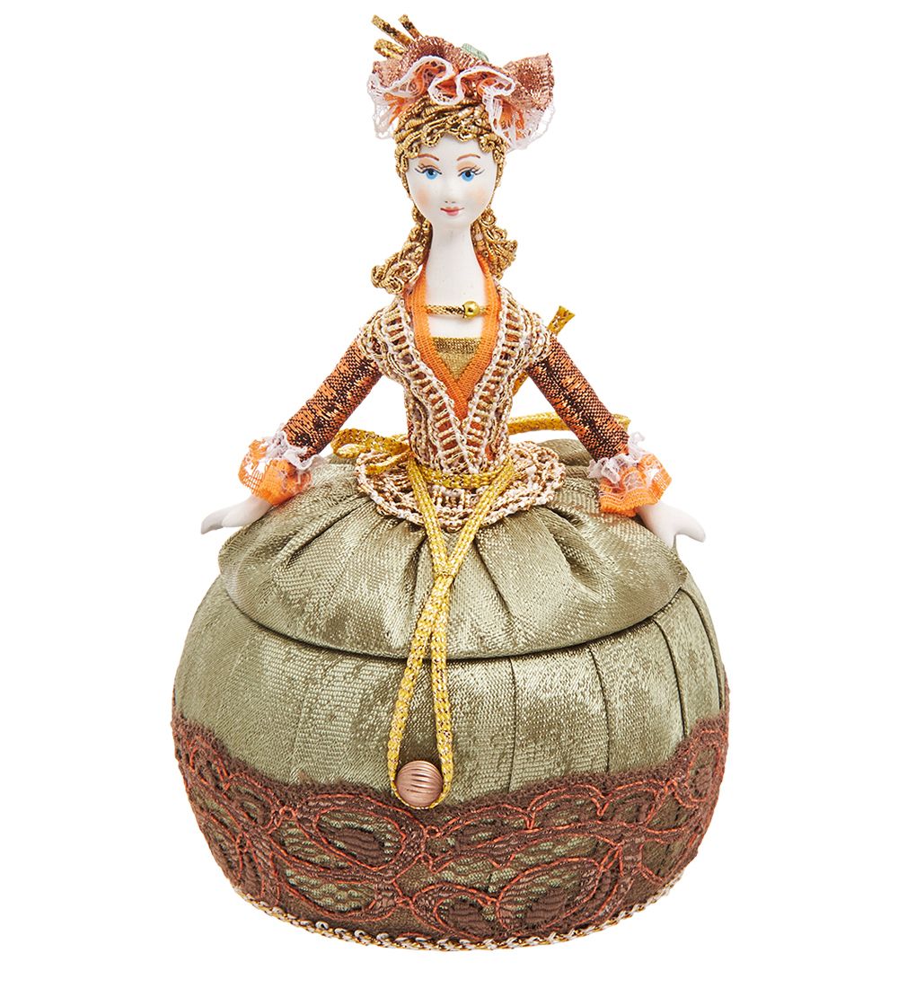 Народные промыслы RK-761/ 2 Кукла-шкатулка «Дама нарядная»