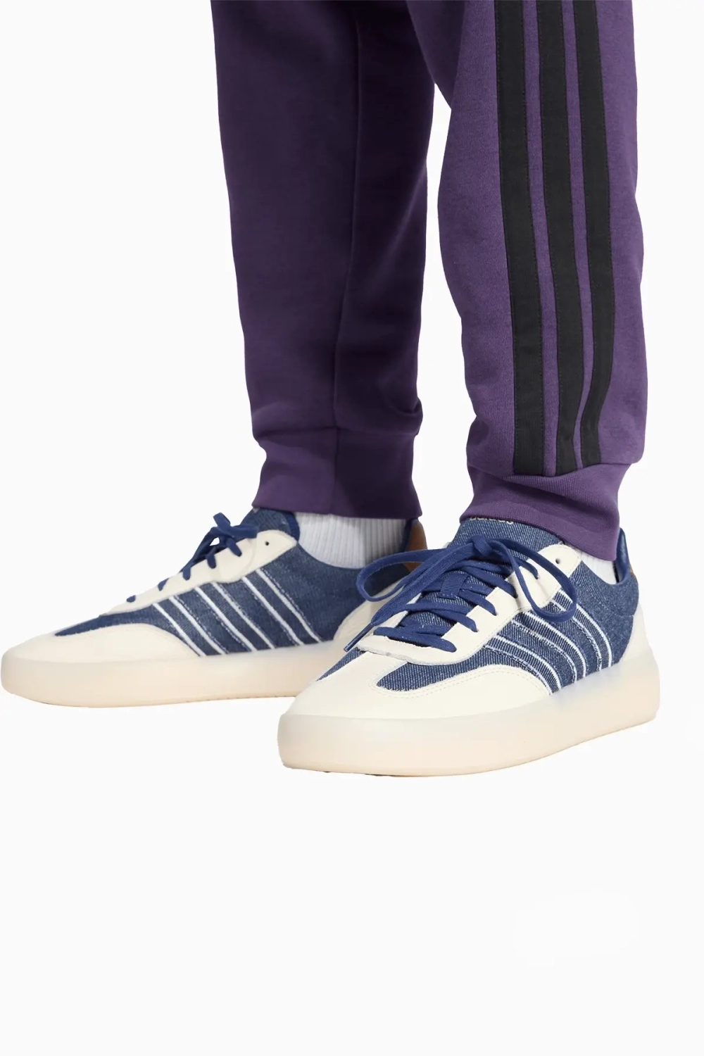 Штаны adidas Essentials 3-Stripes Fleece - фиолетовый