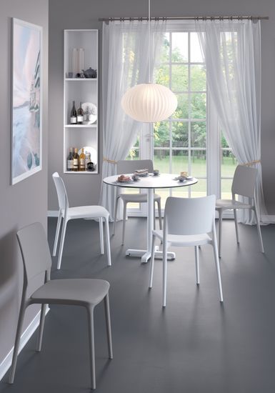 Стул пластиковый Joy-S цвет светло-серый