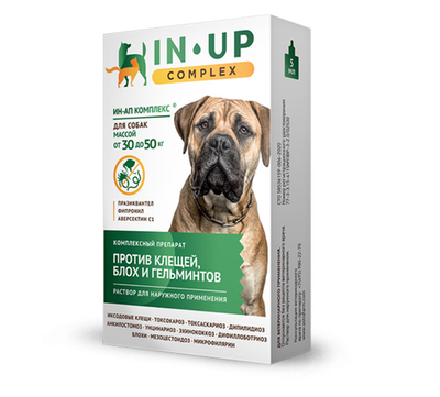 Капли ИН-АП комплекс для собак 30-50 кг, 5 мл