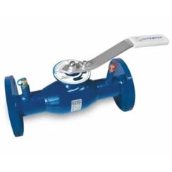 Кран шаровый TEMPER регулирующий DN40 PN 40 с/проходной фланцевый с измер. нипилями, 68320040