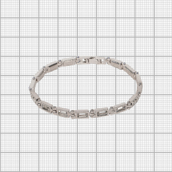 "Нурк" браслет в серебряном покрытии из коллекции "Angle" от Jenavi с замком пряжка