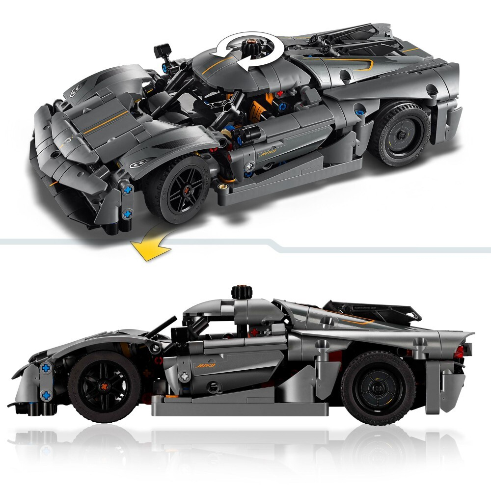 LEGO Technic - Серый гиперкар Koenigsegg Jesko Absolut 42173 / артикул   42173  / GTIN 5702017584072
