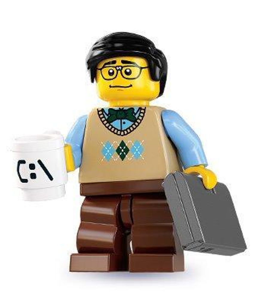 Минифигурка LEGO 8831 - 12  Программист