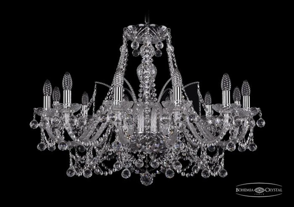 Подвесная люстра Bohemia Ivele 1411/12/300/Ni/Balls