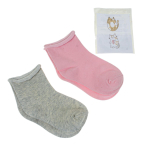 Носки для девочек LB903 20р. роз-беж. с наклейками, 1 шт.