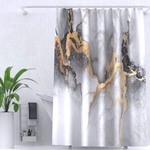 Штора для ванной комнаты ZALEL 180*200 полиэстер с утяжелителем Marble YT-Marble147