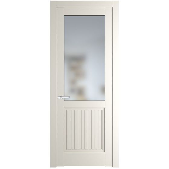 Фото межкомнатной двери эмаль Profil Doors 3.2.2PM перламутр белый стекло матовое
