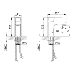 Смеситель Lemark Plus Factor LM1606C для раковины