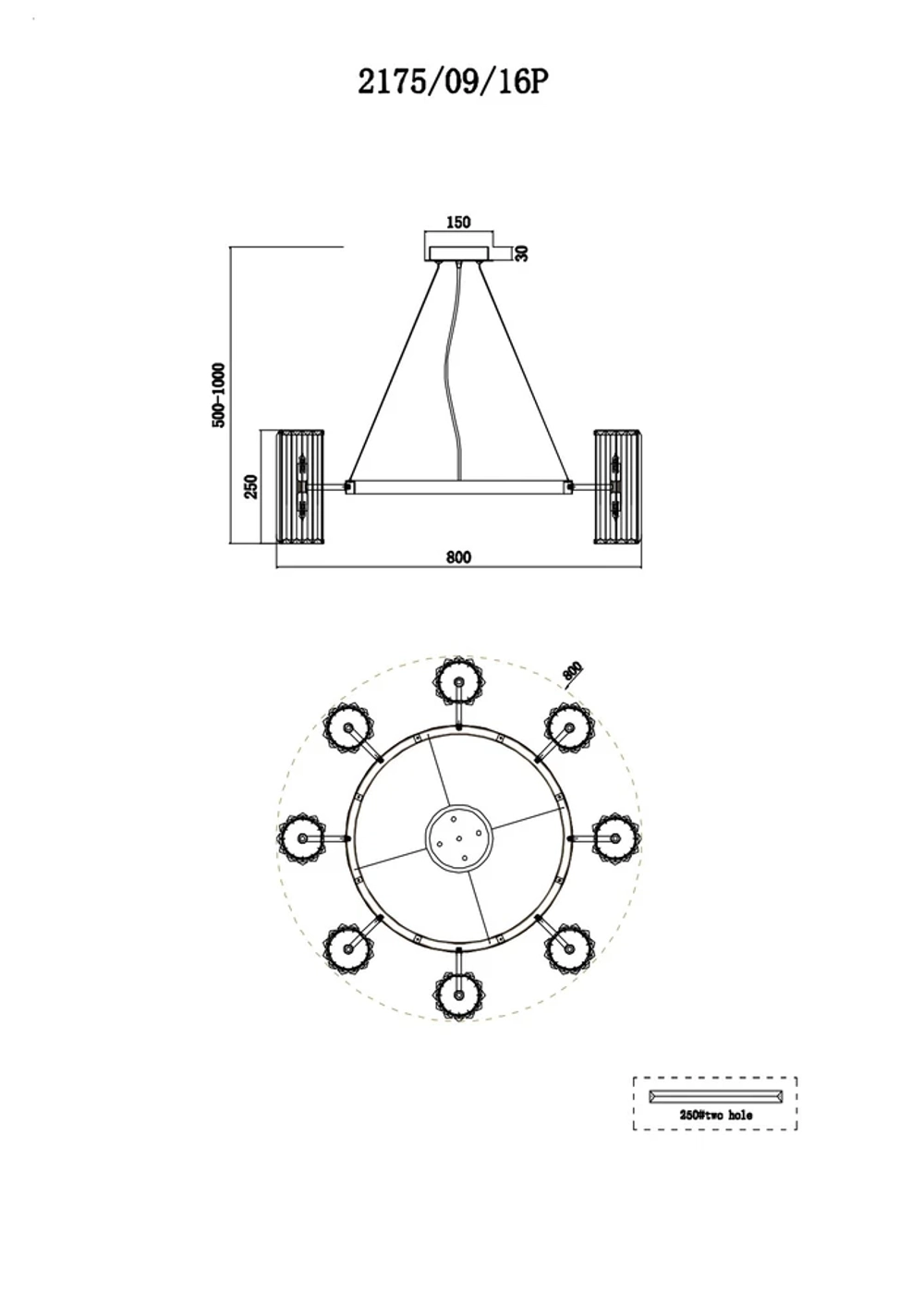 Подвесная люстра Stilfort TWIN 2175/09/16P