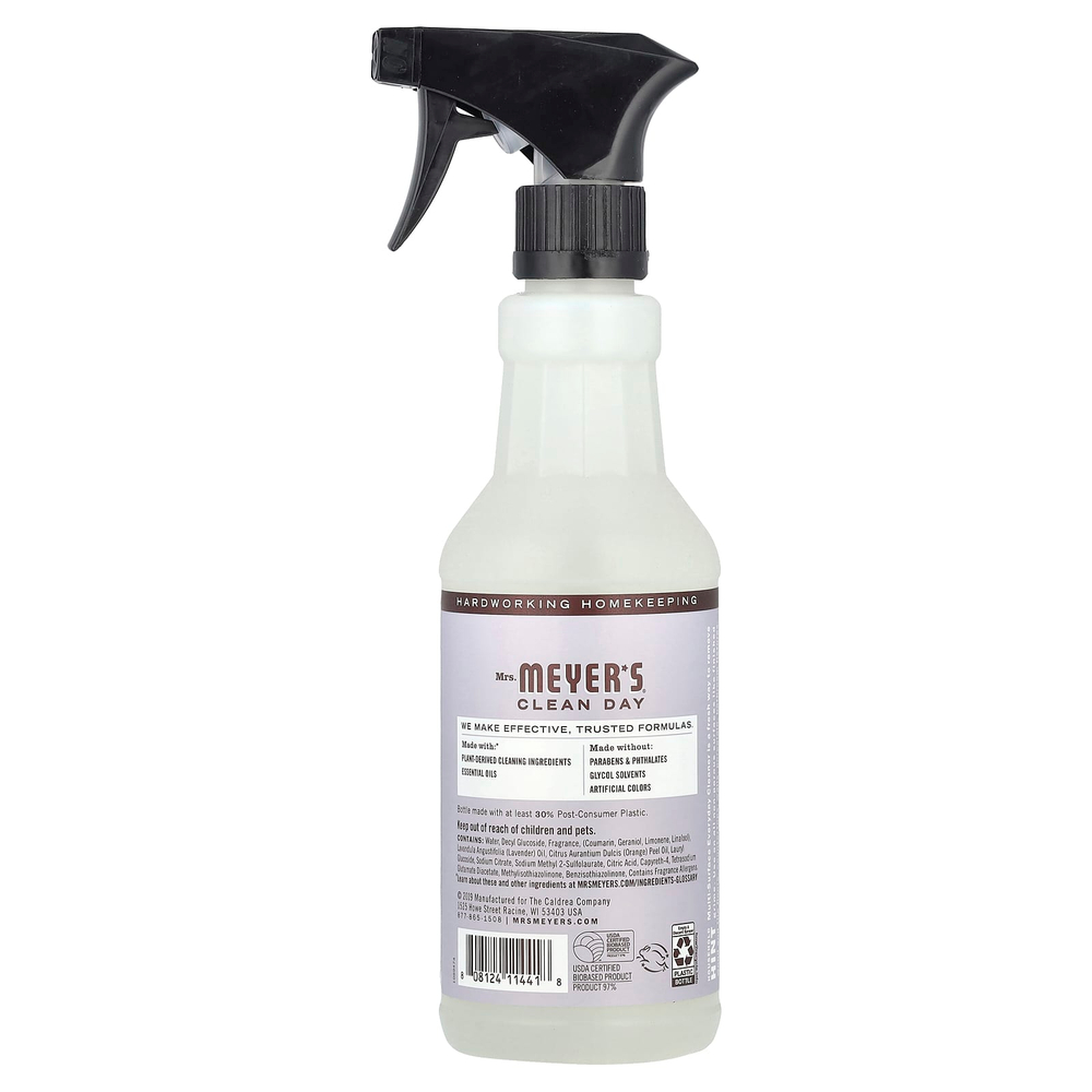 Mrs. Meyers Clean Day, универсальное повседневное чистящее средство, с ароматом лаванды, 473 мл (16 жидк. унций)