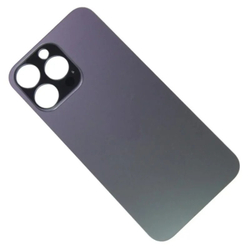 Задняя крышка для Apple iPhone 14 Pro Max Черный (стекло, широкий вырез под камеру)