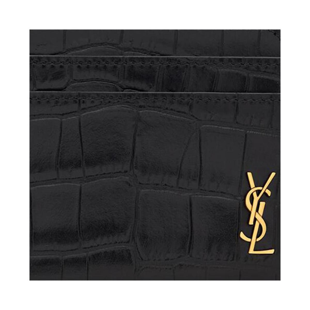 Картхолдеры и кошельки SAINT LAURENT YSL Logo, 758203-DZEDW-1000