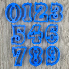 Набор вырубок "Цифры фигурные" высота 6.5 см