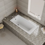 Ванна чугунная Delice Repos Comfort DLR220508R 170x70 белая с ручками