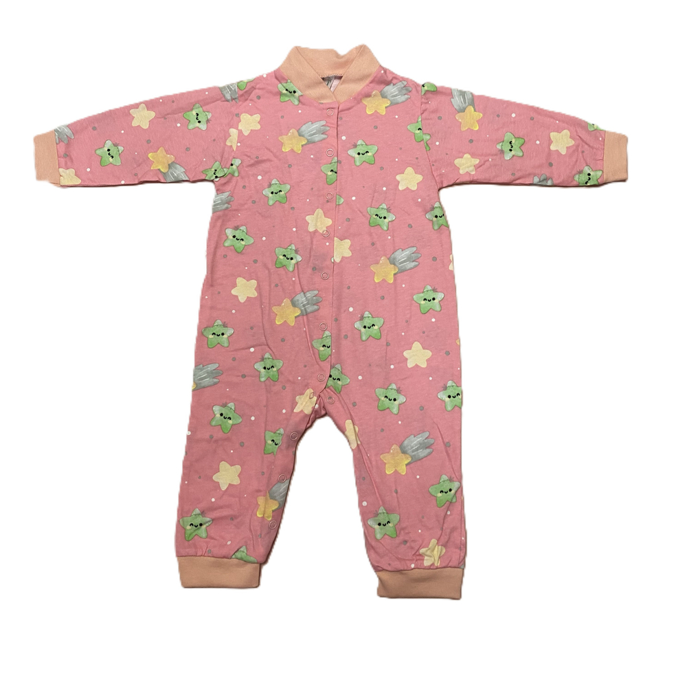 Комбинезон без ножек на кнопках из кулирки (100% хлопок) на рост 80 см