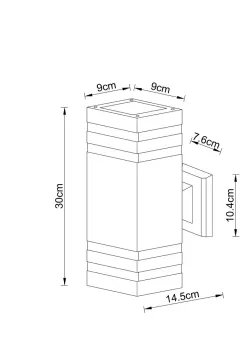 Уличный настенный светильник Arte lamp