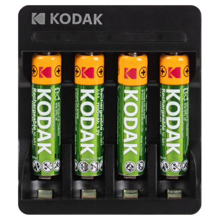 Зарядное устройство для аккумуляторов Kodak USB Overnight charger with 4 x AAA 1100 mAh [K4AA/AAA]