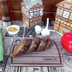 Доска разделочная с желобом 15х22см ComposeEat Fashion зебрано натуральный