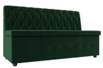 Диван кухонный прямой Вента, Зеленый, Велюр, 108763