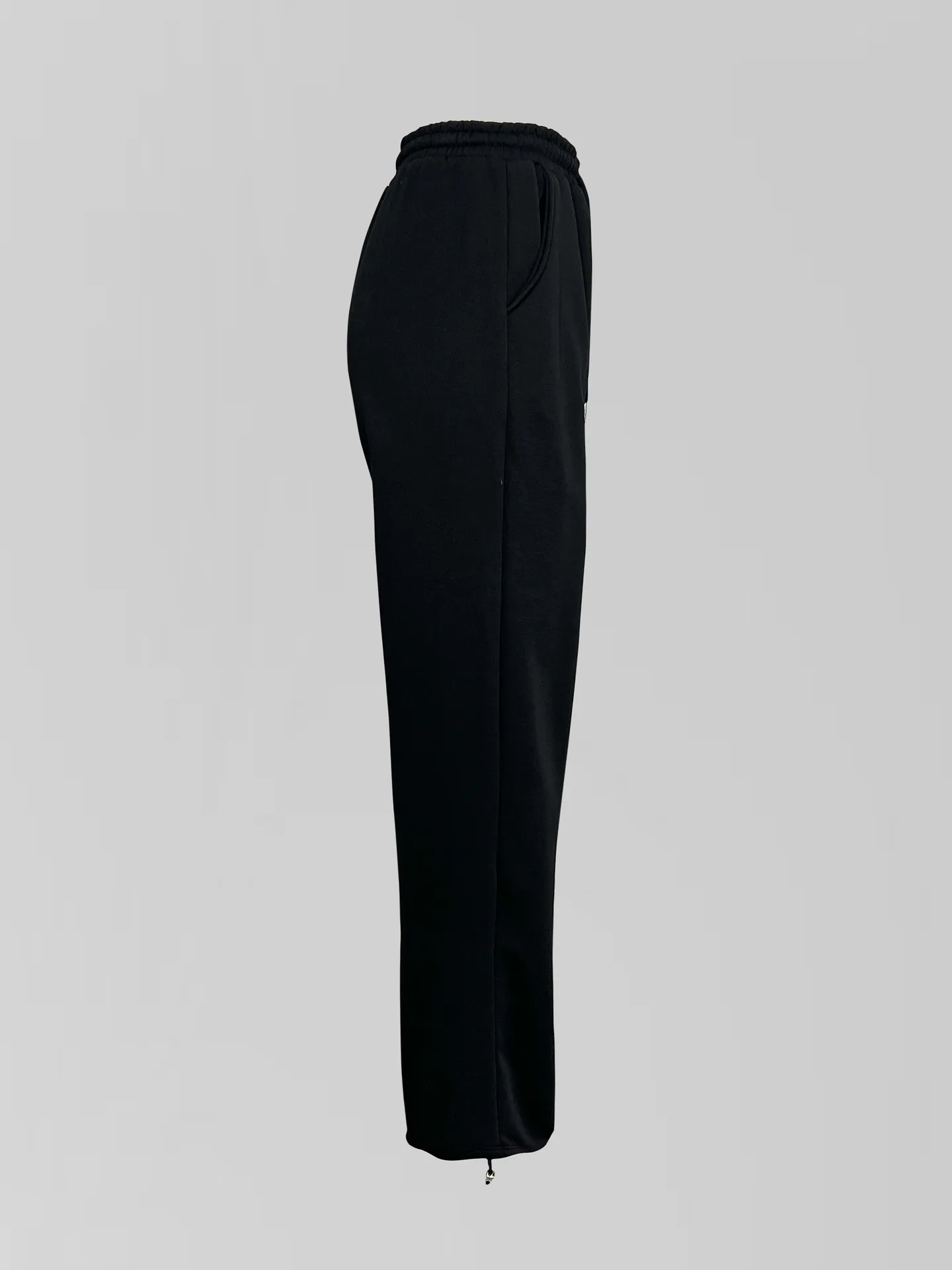 Спортивный костюм-тройка 23367 из зип-кофты, прямых штанов на кулиске и жилета