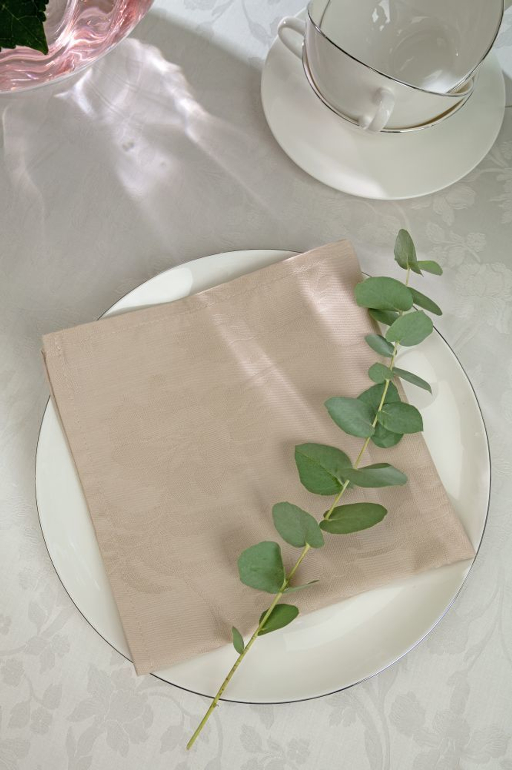 Скатерть 160x270 и 12 салфеток Vallesusa Arles Beige