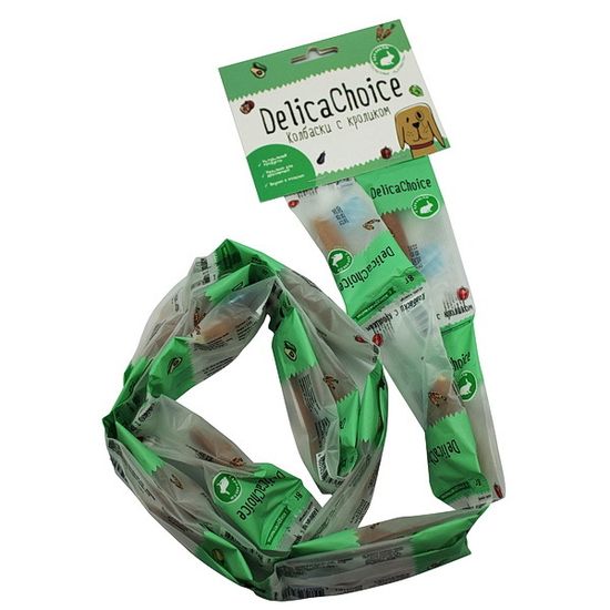 DelicaChoice Лакомство для собак "Колбаски из кролика мягкие"