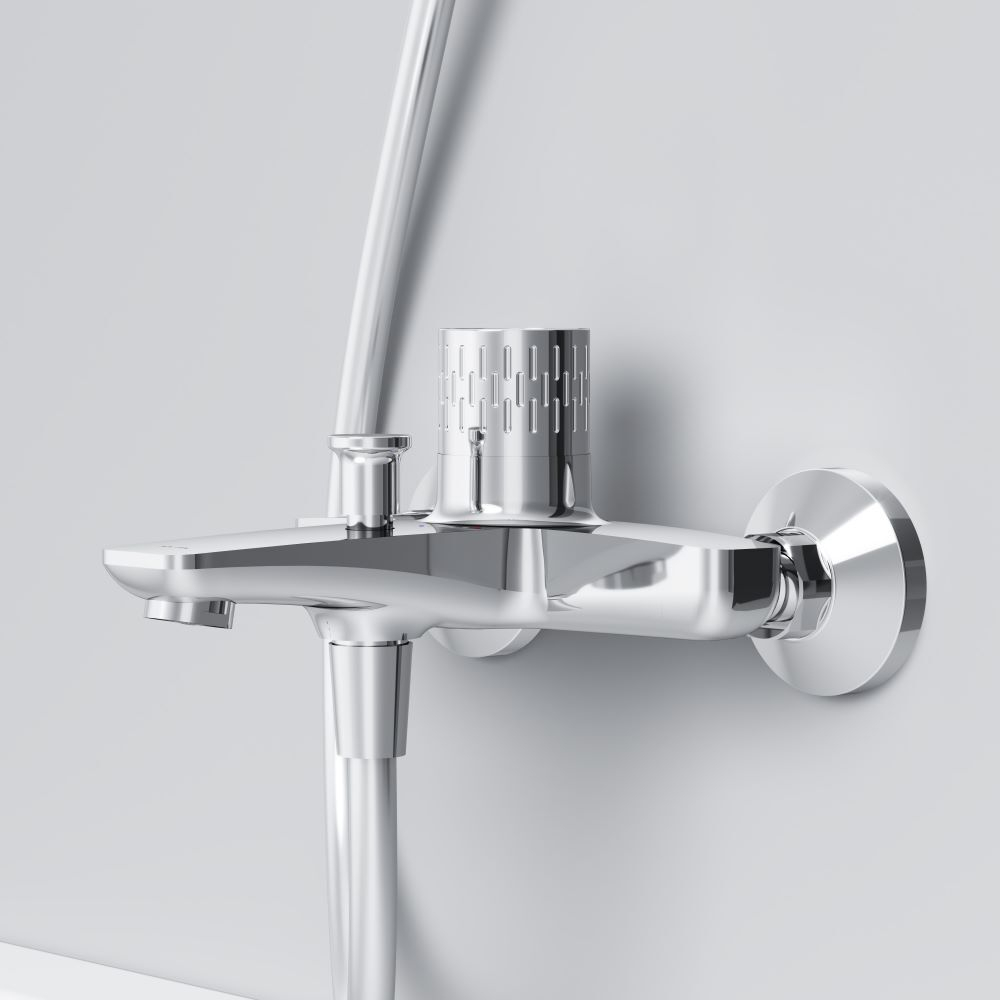 Смеситель для ванны и душа с индикацией температуры AM.PM Gem F90A10400