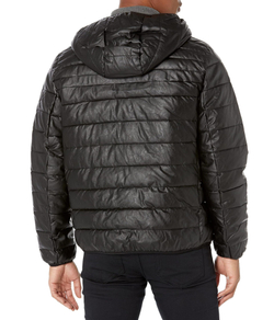 Куртка утепленная мужская LEVI'S QUILTED FAUX LEATHER TWO POCKET HOODY