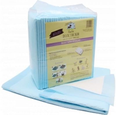ПеленкиVitaVet CARE гелевые, впитывающие, с фиксирующими полосками, 60х60 см, 35 шт
