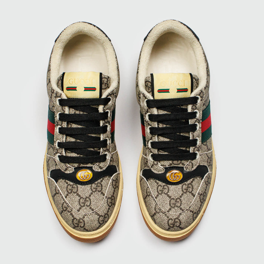 Кроссовки GUCCI Screener Beige Ebony