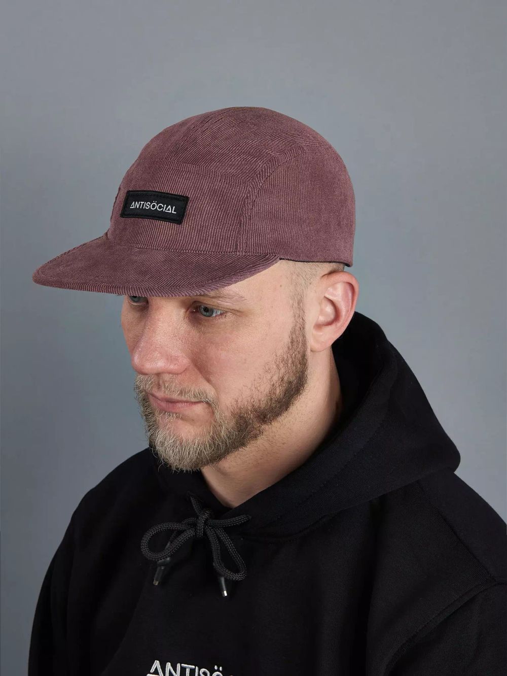 Кепка Antisocial 5 panel Velvet Пыльная Роза