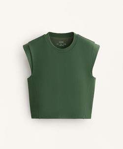 Oysho Топ Evermove без рукавов, зеленый