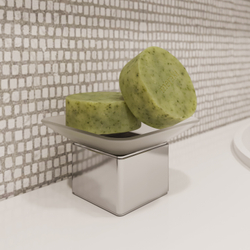 Мыльница STWORKI Стокгольм HASG31200 стеклянная, хром