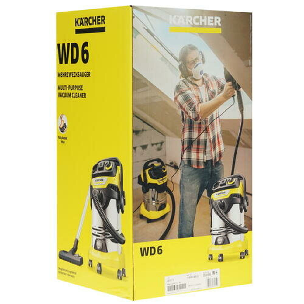 Хозяйственный пылесос KARCHER WD 6 P S V-30/6/22/T (YSY) 1300 Вт,30 л (1.628-360.0)