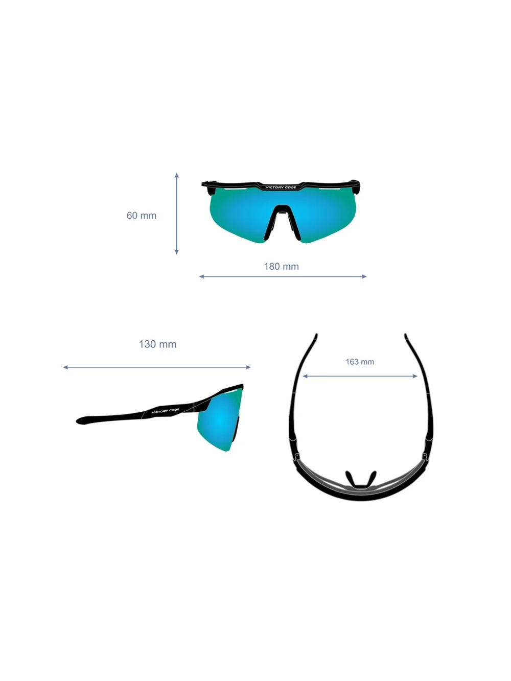 Очки Extreme / Зеркальный синий