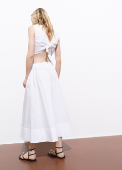 Хлопковая юбка-колокол