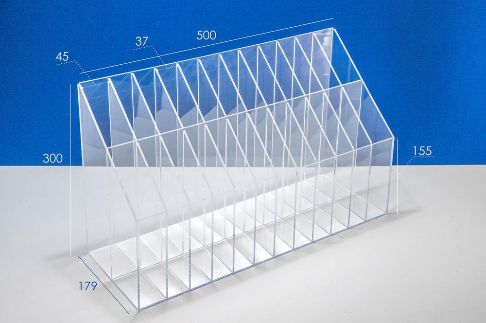 Подставка витрина для линеек 24 ячейки