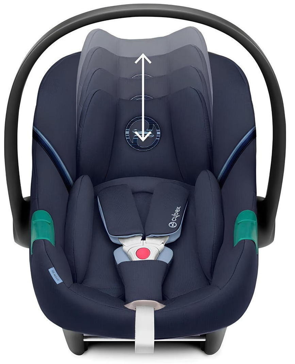 Коляска Cybex Priam IV Rosegold complete Aton S2 Ocean Blue Base One 4 в 1 Off White