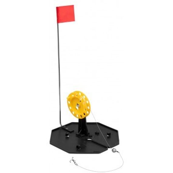 Набор жерлиц на подставке оснащенная ЖЗО-03 (d-210мм.катушка d-85мм) (10шт) ТОНАР