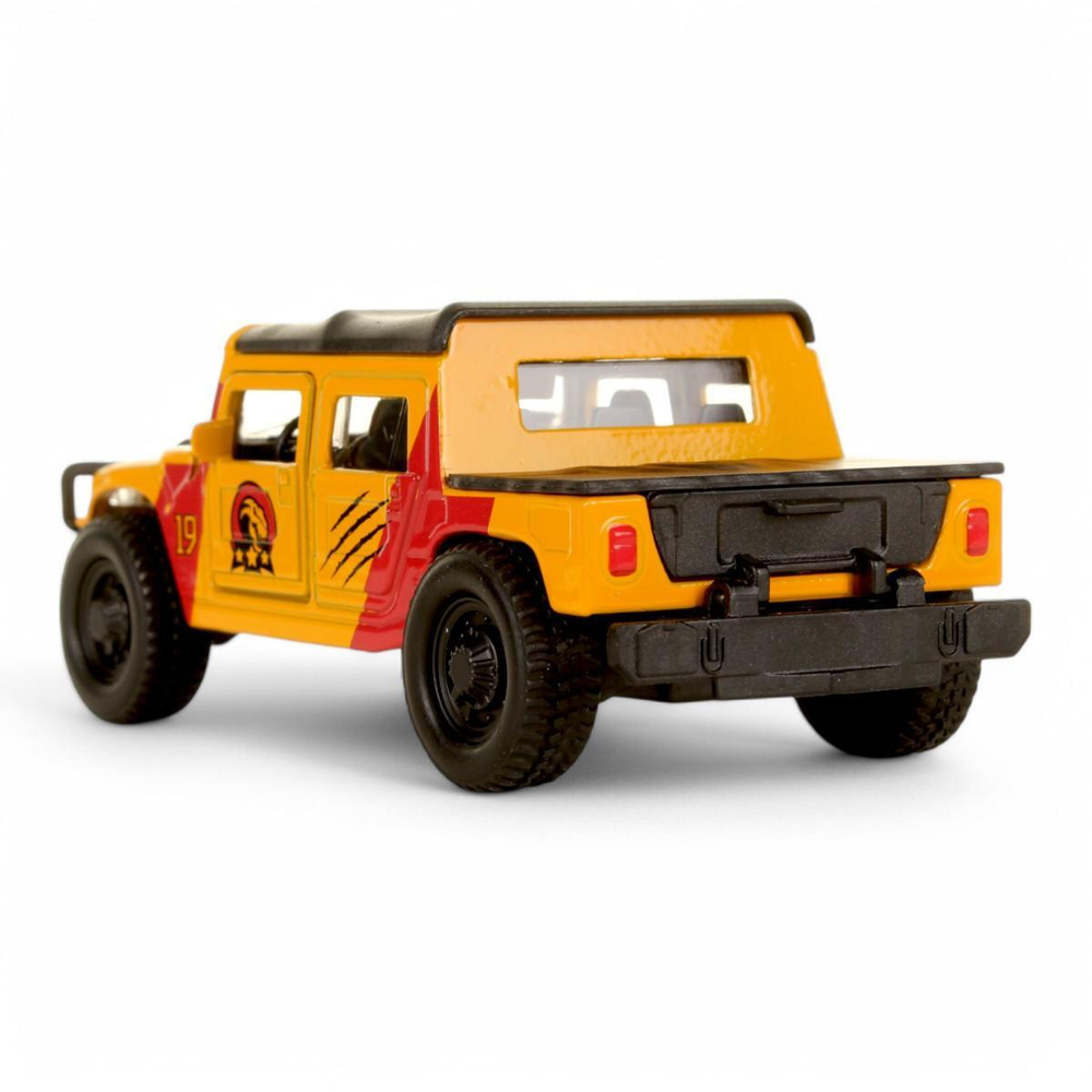 Модель ин. мет. "Hummer Пикап" 12см, двери, окрас динозавр, коробка SB-18-09-H1-DINO(WB) (Технопарк)